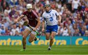 3 September 2017; Gearóid McInerney of Galway in action against Jake Dillon of Waterford during the GAA Hurling All-Ireland Senior Championship Final match between Galway and Waterford at Croke Park in Dublin. Photo by Piaras Ó Mídheach/Sportsfile