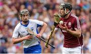 3 September 2017; Pádraic Mannion of Galway in action against Pauric Mahony of Waterford during the GAA Hurling All-Ireland Senior Championship Final match between Galway and Waterford at Croke Park in Dublin. Photo by Piaras Ó Mídheach/Sportsfile