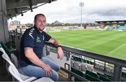 7 September 2017; Bluebell United manager Andy Noonan, and Shamrock Rovers season ticket holder, after a press conference at Tallaght Stadium in Tallaght, Dublin. Photo by Matt Browne/Sportsfile