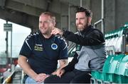 7 September 2017; Shamrock Rovers manager Stephen Bradley, right, and Bluebell United manager Andy Noonan after a press conference at Tallaght Stadium in Tallaght, Dublin. Photo by Matt Browne/Sportsfile