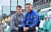 7 September 2017; Tony Griffiths, right, of Bluebell United and Lee Grace of Shamrock Rovers after a press conference at Tallaght Stadium in Tallaght, Dublin. Photo by Matt Browne/Sportsfile