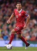 5 September 2017; Nemanja Matic of Serbia during the FIFA World Cup Qualifier Group D match between Republic of Ireland and Serbia at the Aviva Stadium in Dublin. Photo by Brendan Moran/Sportsfile