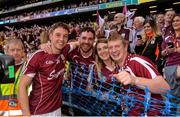 3 September 2017; Niall Burke of Galway celebrates with supporters after the GAA Hurling All-Ireland Senior Championship Final match between Galway and Waterford at Croke Park in Dublin. Photo by Sam Barnes/Sportsfile