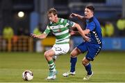 8 September 2017; Cameron King of Shamrock Rovers in action against Aaron Robinson of Bluebell United during the Irish Daily Mail FAI Cup Quarter-Final match between Bluebell United and Shamrock Rovers at Tallaght Stadium in Tallaght, Dublin. Photo by Matt Browne/Sportsfile