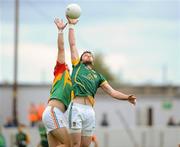16 June 2012; Brian Meade, Meath, in action against Darragh Foley, Carlow. Leinster GAA Football Senior Championship Quarter-Final Replay, Meath v Carlow, O'Connor Park, Tullamore, Co Offaly. Picture credit: Matt Browne / SPORTSFILE