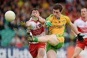 16 June 2012; Patrick McBrearty, Donegal, in action against Mark Craig, Derry. Ulster GAA Football Senior Championship Quarter-Final, Donegal v Derry, MacCumhaill Park, Ballybofey, Co. Donegal. Picture credit: Oliver McVeigh / SPORTSFILE