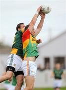 16 June 2012; Darragh Foley, Carlow, in action against Graham Reilly, Meath. Leinster GAA Football Senior Championship Quarter-Final Replay, Meath v Carlow, O'Connor Park, Tullamore, Co Offaly. Picture credit: Matt Browne / SPORTSFILE