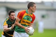 16 June 2012; Brendan Murphy, Carlow, in action against Cian Ward, Meath. Leinster GAA Football Senior Championship Quarter-Final Replay, Meath v Carlow, O'Connor Park, Tullamore, Co Offaly. Picture credit: Matt Browne / SPORTSFILE