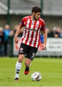 20 August 2017; Aaron Barry of Derry City during the SSE Airtricity League Premier Division match between Derry City and Dundalk at Maginn Park in Buncrana, Co Donegal. Photo by Oliver McVeigh/Sportsfile