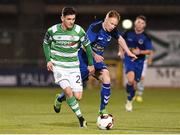 8 September 2017; Trevor Clarke of Shamrock Rovers in action against Keith Quinn of Bluebell United during the Irish Daily Mail FAI Cup Quarter-Final match between Bluebell United and Shamrock Rovers at Tallaght Stadium in Tallaght, Dublin. Photo by Matt Browne/Sportsfile