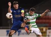 8 September 2017; David McAllister of Shamrock Rovers in action against Shane Stritch of Bluebell United during the Irish Daily Mail FAI Cup Quarter-Final match between Bluebell United and Shamrock Rovers at Tallaght Stadium in Tallaght, Dublin. Photo by Matt Browne/Sportsfile