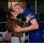 8 September 2017; Leinster's Devin Toner with wife Mary following the Guinness PRO14 Round 2 match between Leinster and Cardiff Blues at the RDS Arena in Dublin. Photo by Ramsey Cardy/Sportsfile