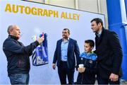 8 September 2017; Leinster fans with Jack McGrath, Robbie Henshaw and Tadhg Furlong in Autograph Alley ahead of the Guinness PRO14 Round 2 match between Leinster and Cardiff Blues at the RDS Arena in Dublin. Photo by Brendan Moran/Sportsfile