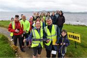 9 September 2017; parkrun Ireland in partnership with Vhi, added their 67th event on Saturday, September 9th, with the introduction of the Buncrana parkrun. parkruns take place over a 5km course weekly, are free to enter and are open to all ages and abilities, providing a fun and safe environment to enjoy exercise. To register for a parkrun near you visit www.parkrun.ie. New registrants should select their chosen event as their home location. You will then receive a personal barcode which acts as your free entry to any parkrun event worldwide. Pictured at the startline are Liz and Jason Le Masurier, Race Directors and son Jack pictured at the startline with volunteers. Photo by Oliver McVeigh/Sportsfile