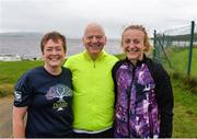 9 September 2017; parkrun Ireland in partnership with Vhi, added their 67th event on Saturday, September 9th, with the introduction of the Buncrana parkrun. parkruns take place over a 5km course weekly, are free to enter and are open to all ages and abilities, providing a fun and safe environment to enjoy exercise. To register for a parkrun near you visit www.parkrun.ie. New registrants should select their chosen event as their home location. You will then receive a personal barcode which acts as your free entry to any parkrun event worldwide. Pictured are Michelle Donaghy, Colm O'Donnell and Elizebeth McDaid. Photo by Oliver McVeigh/Sportsfile