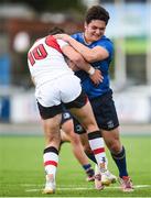 9 September 2017; Niall McEniff of Leinster is tackled by Bruce Houston of Ulster during the U19 Interprovincial Series match between Leinster and Ulster at Donnybrook Stadium in Dublin. Photo by Cody Glenn/Sportsfile