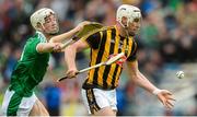 9 September 2017; Liam Blanchfield of Kilkenny in action against Kyle Hayes of Limerick during the Bord Gáis Energy GAA Hurling All-Ireland U21 Championship Final match between Kilkenny and Limerick at Semple Stadium in Thurles, Co Tipperary. Photo by Piaras Ó Mídheach/Sportsfile