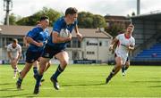 9 September 2017; David Ryan of Leinster runs in his side's fourth try during the U19 Interprovincial Series match between Leinster and Ulster at Donnybrook Stadium in Dublin. Photo by Cody Glenn/Sportsfile