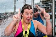 9 September 2017; Anne Marie Bourke of Dublin celebrates after winning the Jones Engineering 98th Dublin City Liffey Swim organised by Leinster Open Sea and supported by Jones Engineering, Dublin City Council and Swim Ireland. Photo by Sam Barnes/Sportsfile