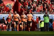 9 September 2017; Francois Venter of Cheetahs leads his team out for the Guinness PRO14 Round 2 match between Munster and Cheetahs at Thomond Park in Limerick. Photo by Diarmuid Greene/Sportsfile