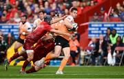 9 September 2017; Shaun Venter of Cheetahs is tackled by Duncan Williams, left, and Liam O’Connor of Munster during the Guinness PRO14 Round 2 match between Munster and Cheetahs at Thomond Park in Limerick. Photo by Diarmuid Greene/Sportsfile