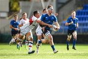 9 September 2017; Ruadhan Byron of Leinster is tackled by JJ McKee of Ulster during the U19 Interprovincial Series match between Leinster and Ulster at Donnybrook Stadium in Dublin. Photo by Cody Glenn/Sportsfile