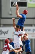 9 September 2017; Ryan Baird of Leinster wins possession in a lineout during the U19 Interprovincial Series match between Leinster and Ulster at Donnybrook Stadium in Dublin. Photo by Cody Glenn/Sportsfile