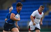 9 September 2017; Michael Milne of Leinster on his way to scoring a try during the U19 Interprovincial Series match between Leinster and Ulster at Donnybrook Stadium in Dublin. Photo by Cody Glenn/Sportsfile