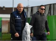 9 September 2017; Southern Kings head coach Deon Davids, left, arrives prior to the Guinness PRO14 Round 2 match between Connacht and Southern Kings at The Sportsground in Galway. Photo by Seb Daly/Sportsfile