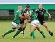 9 September 2017; Christian Lealifano of Ulster is tackled by Alessandro Lazzaroni, left, of Benetton Treviso during the Guinness PRO14 Round 2 match between Benetton and Ulster at Stadio Monigo in Treviso, Italy. Photo by Daniele Resini/Sportsfile