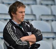 17 June 2012; Former Cavan footballer Seanie Johnston watches the game from the stand. Leinster GAA Football Senior Championship Quarter-Final, Offaly v Kildare, O'Moore Park, Portlaoise, Co. Laois. Picture credit: Barry Cregg / SPORTSFILE