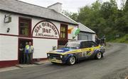 17 June 2012; Daniel McKenna and Andrew Gorman, Ford Escort, in action during stage 17 of the Topaz Donegal International Rally, Glen Village, Co. Donegal. Picture credit: Philip Fitzpatrick / SPORTSFILE