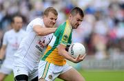 17 June 2012; Ken Casey, Offaly, in action against Peter Kelly, Kildare. Leinster GAA Football Senior Championship Quarter-Final, Offaly v Kildare, O'Moore Park, Portlaoise, Co. Laois. Picture credit: Matt Browne / SPORTSFILE