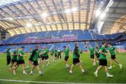 17 June 2012; General view during Republic of Ireland squad training ahead of their UEFA EURO 2012, Group C, game against Italy on Monday. Republic of Ireland EURO2012 Squad Training, Municipal Stadium Poznan, Poznan, Poland. Picture credit: David Maher / SPORTSFILE