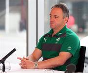 18 June 2012; Ireland assistant coach Mark Tainton during a press conference ahead of their Steinlager Series 2012, 3rd test, game against New Zealand on Saturday. Ireland Rugby Squad Press Conference, Crowne Plaza, Queenstown, New Zealand. Picture credit: Dianne Manson / SPORTSFILE