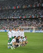 18 June 2012; The Republic of Ireland team have their photograph taken before the game. EURO2012, Group C, Republic of Ireland v Italy, Municipal Stadium Poznan, Poznan, Poland. Picture credit: Brendan Moran / SPORTSFILE