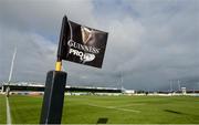 9 September 2017; A general view of a touch-line flag prior to the Guinness PRO14 Round 2 match between Connacht and Southern Kings at The Sportsground in Galway. Photo by Seb Daly/Sportsfile
