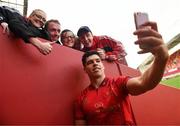 9 September 2017; Man of the Match Alex Wootton of Munster takes a selfie with supporters after the Guinness PRO14 Round 2 match between Munster and Cheetahs at Thomond Park in Limerick. Photo by Diarmuid Greene/Sportsfile