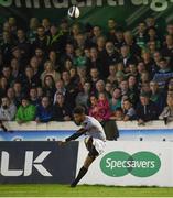 9 September 2017; Kurt Coleman of Southern Kings kicks a conversion following a try by teammate Berton Klaasen during the Guinness PRO14 Round 2 match between Connacht and Southern Kings at The Sportsground in Galway. Photo by Seb Daly/Sportsfile