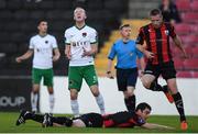 9 September 2017; Stephen Dooley of Cork City reacts to a missed chance during the Irish Daily Mail FAI Cup Quarter-Final match between Longford Town and Cork City at The City Calling Stadium in Longford. Photo by Stephen McCarthy/Sportsfile