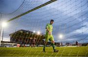 9 September 2017; Longford Town goalkeeper Jack Brady after conceding a third goal during the Irish Daily Mail FAI Cup Quarter-Final match between Longford Town and Cork City at The City Calling Stadium in Longford. Photo by Stephen McCarthy/Sportsfile