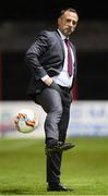9 September 2017; Longford Town manager Neale Fenn during the Irish Daily Mail FAI Cup Quarter-Final match between Longford Town and Cork City at The City Calling Stadium in Longford. Photo by Stephen McCarthy/Sportsfile