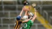 9 September 2017; Barry Murphy and Aaron Gillane, 10, of Limerick, in action against Kilkenny's Niall McMahon, left, and Huw Lawlor during the Bord Gáis Energy GAA Hurling All-Ireland U21 Championship Final match between Kilkenny and Limerick at Semple Stadium in Thurles, Co Tipperary. Photo by Piaras Ó Mídheach/Sportsfile
