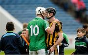 9 September 2017; Aaron Gillane of Limerick consoles Conor Delaney of Kilkenny after the Bord Gáis Energy GAA Hurling All-Ireland U21 Championship Final match between Kilkenny and Limerick at Semple Stadium in Thurles, Co Tipperary. Photo by Piaras Ó Mídheach/Sportsfile
