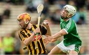 9 September 2017; Darren Mullen of Kilkenny in action against Aaron Gillane of Limerick during the Bord Gáis Energy GAA Hurling All-Ireland U21 Championship Final match between Kilkenny and Limerick at Semple Stadium in Thurles, Co Tipperary. Photo by Piaras Ó Mídheach/Sportsfile