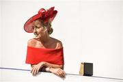 10 September 2017; Lynda Lacey, from Kildare Town, at the Longines Irish Champions Weekend 2017 at The Curragh Racecourse in Co Kildare. Photo by Cody Glenn/Sportsfile