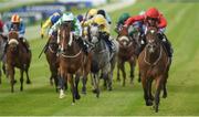 10 September 2017; Ice Age, far right, with Charlie Bishop up, on their way to winning the Irish Stallion Farms EBF 'Bold Lad' Sprint Handicap during the Longines Irish Champions Weekend 2017 at The Curragh Racecourse in Co Kildare. Photo by Cody Glenn/Sportsfile