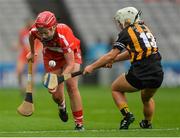 10 September 2017; Chloe Sigerson of Cork in action against Shelly Farrell of Kilkenny during the Liberty Insurance All-Ireland Senior Camogie Final match between Cork and Kilkenny at Croke Park in Dublin. Photo by Piaras Ó Mídheach/Sportsfile