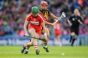 10 September 2017; Hannah Looney of Cork in action against Grace Walsh of Kilkenny during the Liberty Insurance All-Ireland Senior Camogie Final match between Cork and Kilkenny at Croke Park in Dublin. Photo by Piaras Ó Mídheach/Sportsfile