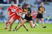 10 September 2017; Anna Farrell of Kilkenny in action against Amy O'Connor of Cork during the Liberty Insurance All-Ireland Senior Camogie Final match between Cork and Kilkenny at Croke Park in Dublin. Photo by Piaras Ó Mídheach/Sportsfile